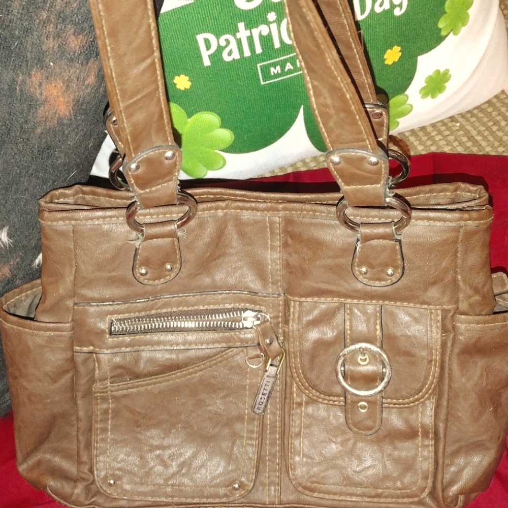 Rosetti Brown leather purse